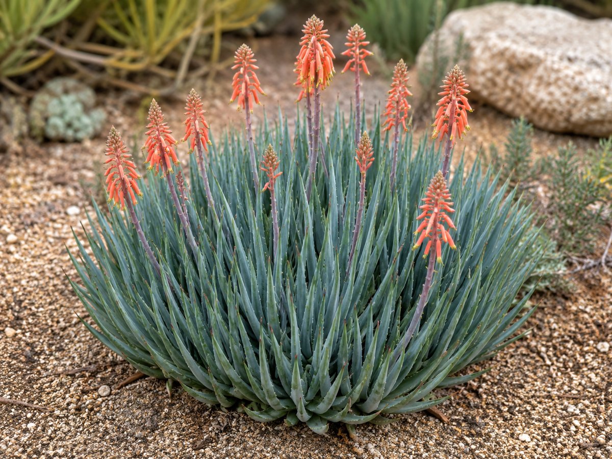 Blue Elf Aloe (Aloe 'Blue Elf') growing in Tucson