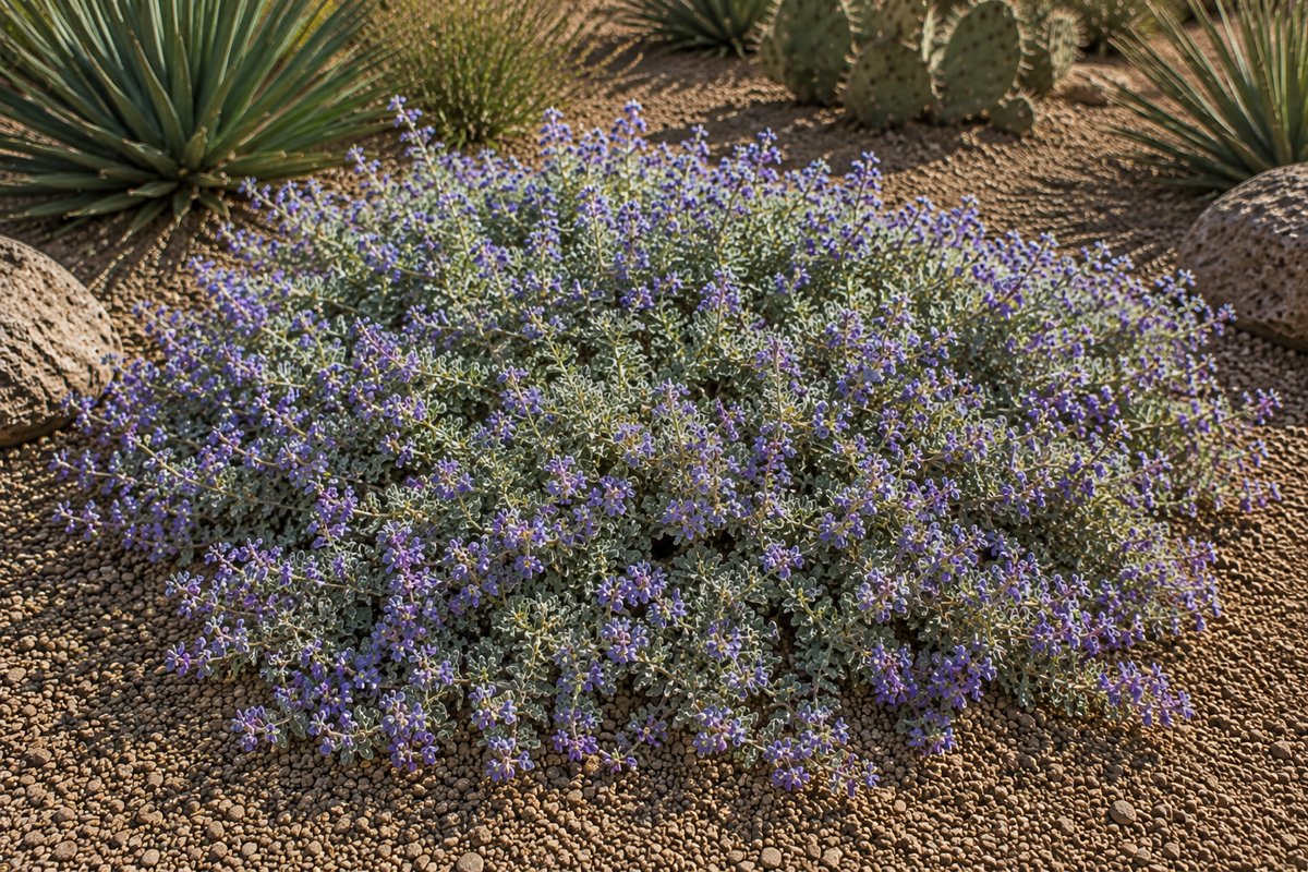 Trailing Indigo Bush (Dalea greggii) growing in Tucson